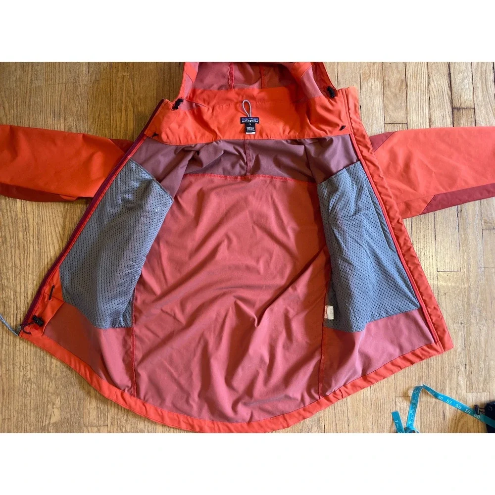 Patagonia Dimension R VTG Orange Red Softshell Jacket Mens S Womens M Full Zip